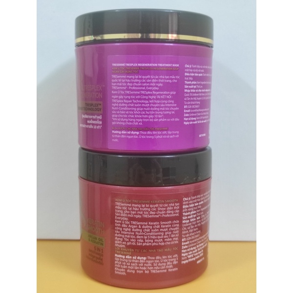 Kem ủ TRESemmé Keratin Smooth Tinh Dầu Argan Vào nếp suôn mượt 180ML