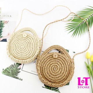Túi cói tròn đi biển MABA