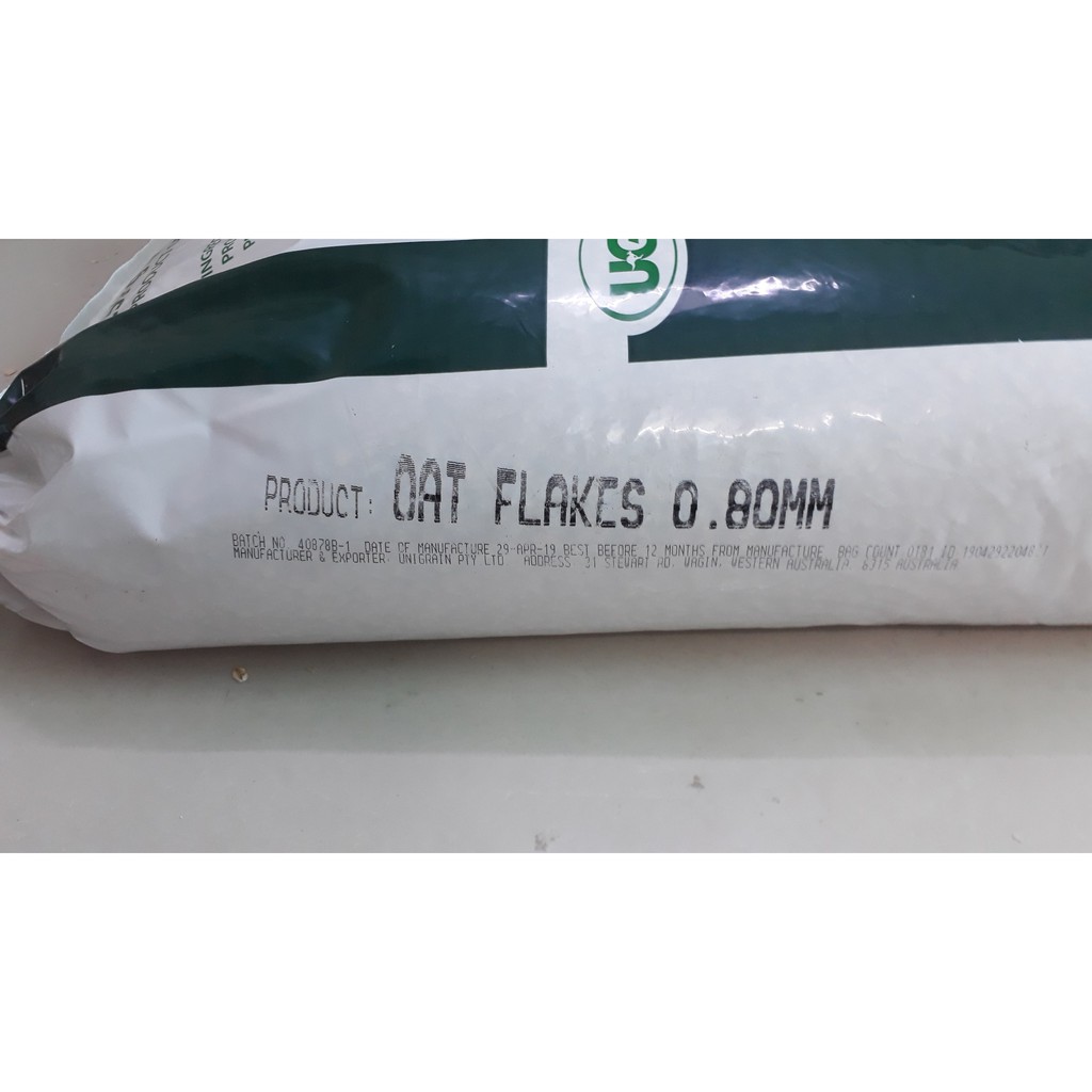 Giá sỉ Yến mạch sỉ bao 25 kg. Hiệu Unigrain. Nhập trực tiếp từ Úc.