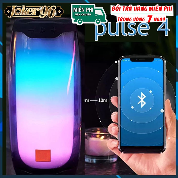 Loa bluetooth Pulse 4+ 1:1 HÀNG HOT Led theo điệu nhạc, chất lượng âm tuyệt hảo, thiết kế đẹp mắt [BH 6 tháng]