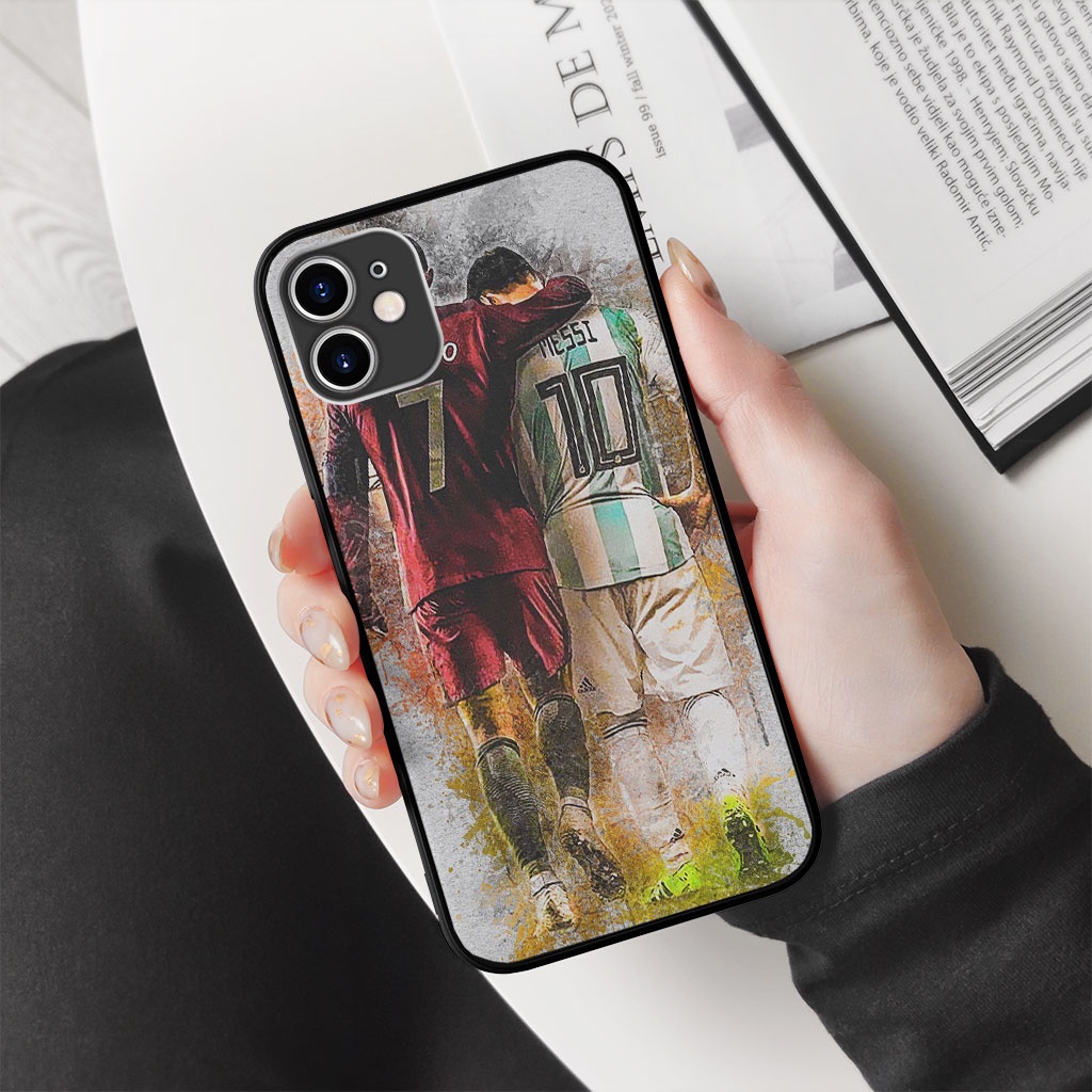 Ốp lưng ronaldo và messi two legend rivalry pro 13 11 12 promax 7 8 plus xs X Xr  ART20226627