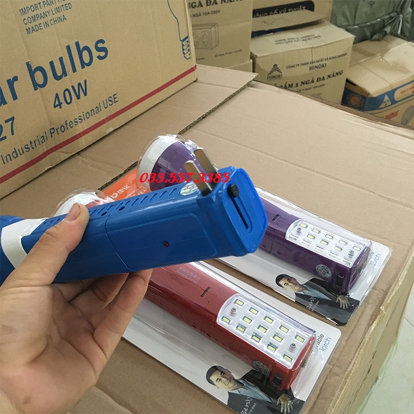 Đèn bin siêu sáng, đèn cầm tay siêu sáng KM 8730 thiết kế thông minh