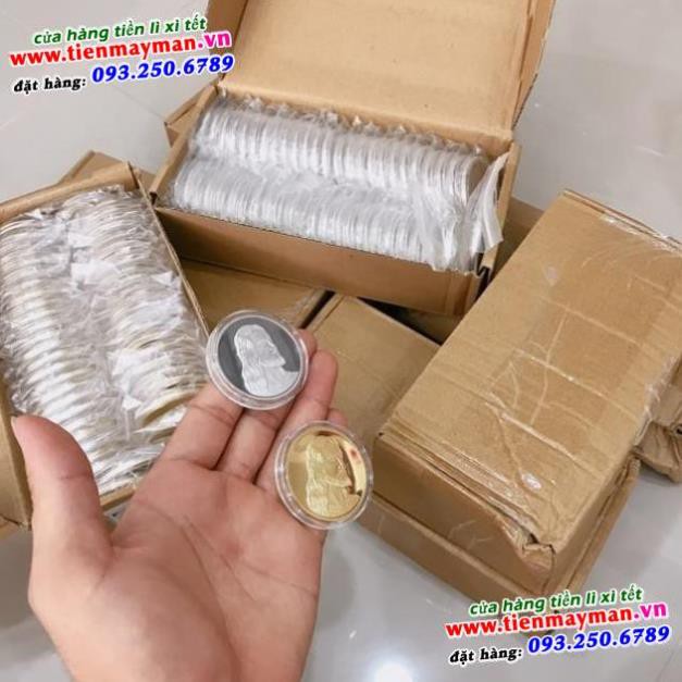 Cặp xu chúa mạ vàng mạ bạc