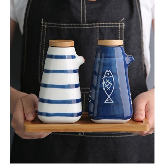 [CÓ SẴN] Hũ gia vị sứ kèm muỗng phong cách Nhật Bản | BigBuy360 - bigbuy360.vn