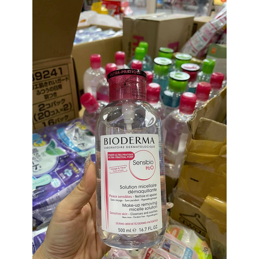 Nước Tẩy Trang Bioderma Créaline H2O 500ml Nắp Bật Bản Mới Nhất | BigBuy360 - bigbuy360.vn