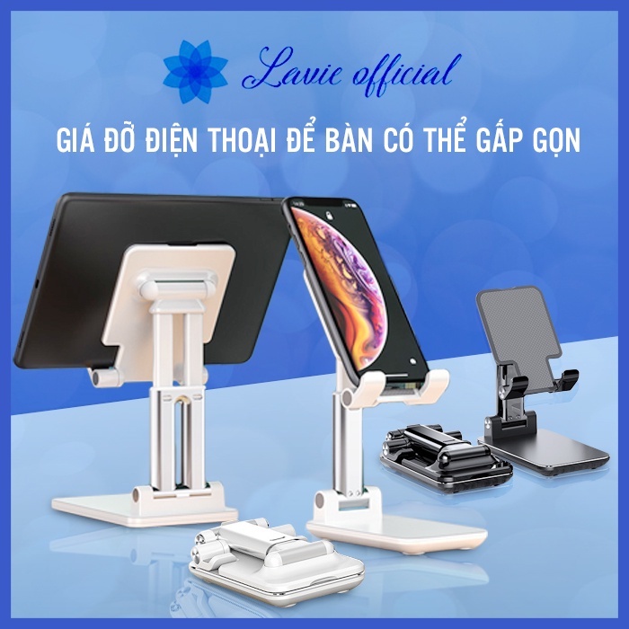 Giá Đỡ Điện Thoại Để Bàn Cao Cấp Có Thể Gấp Gọn - Phone Stand ABS Cao Cấp Phù Hợp Mọi Dòng Điện Thoại, Máy Tính Bảng