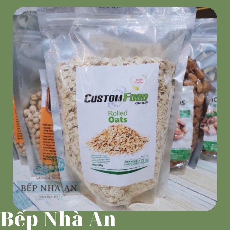 Yến mạch Custom Cán dẹp 500g