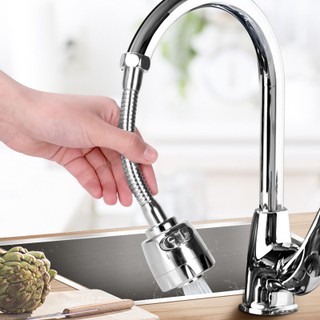 ĐẦU NỐI VÒI CHẬU RỬA BÁT INOX TĂNG ÁP XOAY 360°