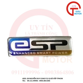 Logo chữ ''esp'' bắng nhựa nổi 7 màu titan