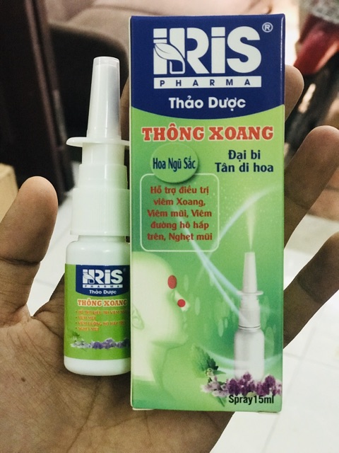 Xịt mũi tinh dầu hoa ngũ sắc cho người viêm xoang