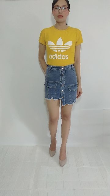 Chân Váy Bò Rách Vạt Lệch (Kèm Video + Ảnh Thật), Quần Short Jean Rách Siêu Hot Hit Loại 1 | BigBuy360 - bigbuy360.vn