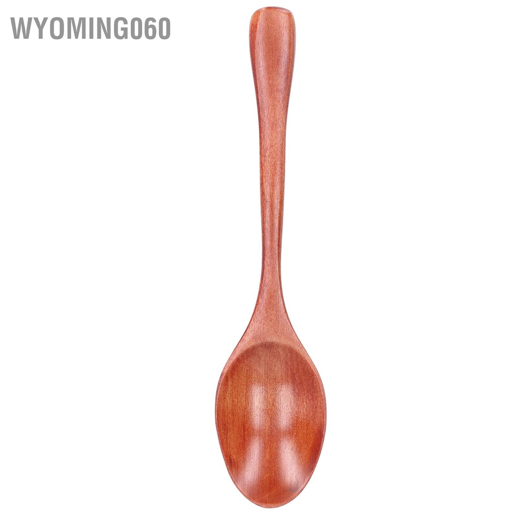 Wyoming060 Wooden Spoon Portable Harmless Rice Soup Dessert Kitchen Utensil for Household Office