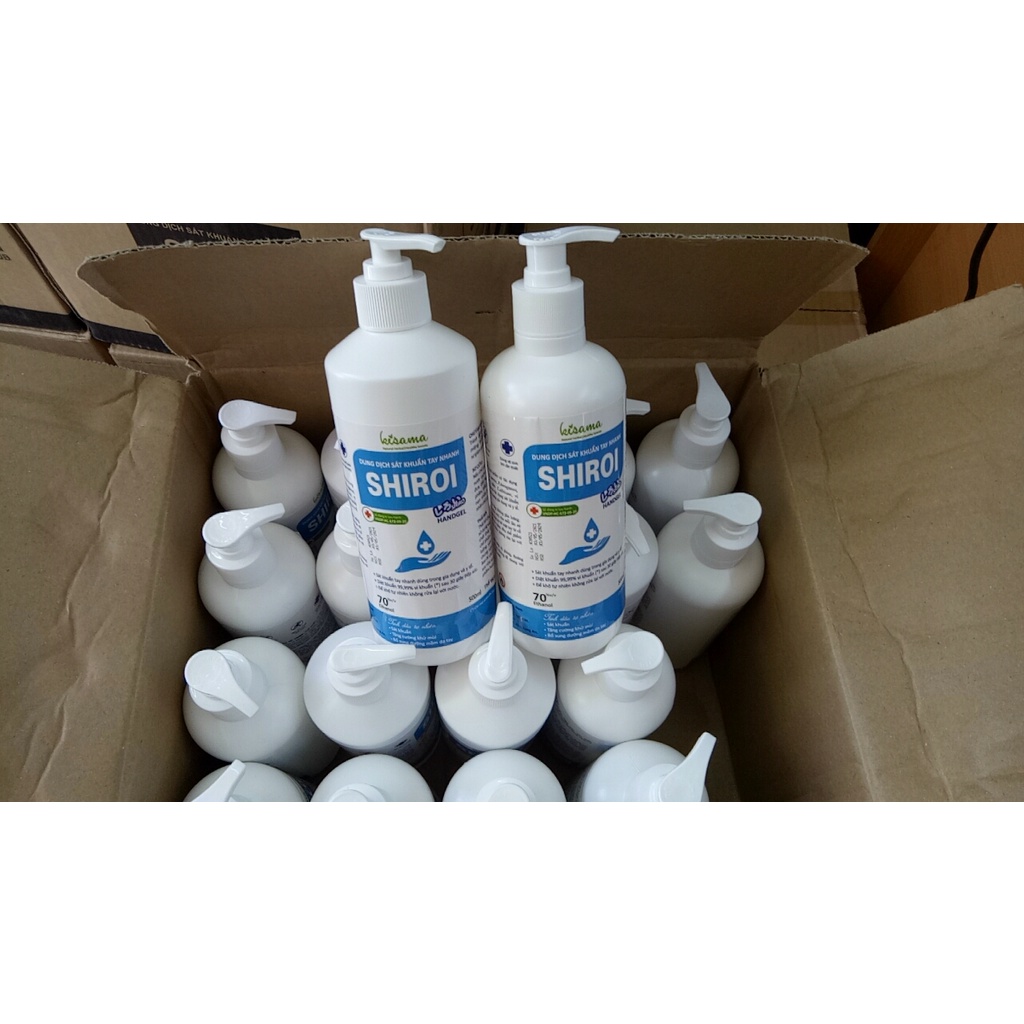 Gel rửa tay khô sạch siêu nhanh Shiroi Bảo Vệ Vượt Trội 500ml