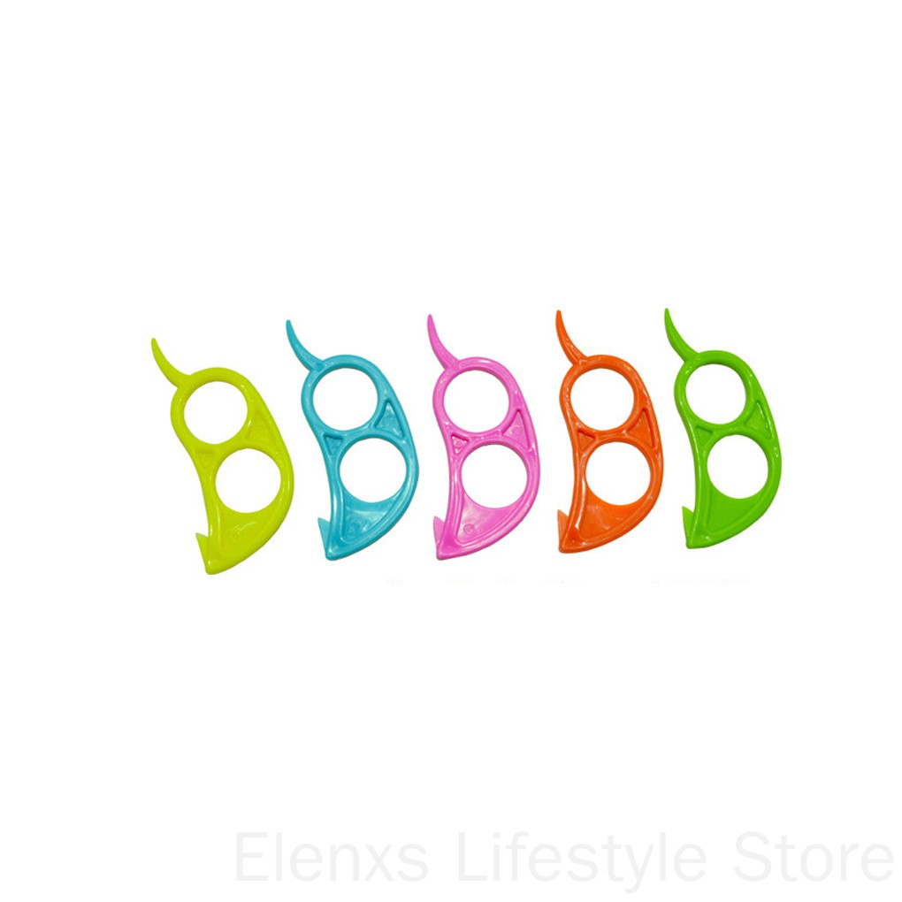 Dụng cụ xỏ ngón tay lột vỏ cam bằng nhựa