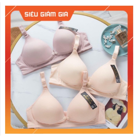 Combo 3 Áo lót cho con bú mở cúc ngang TRƠN có cúc mở cho bé tuti