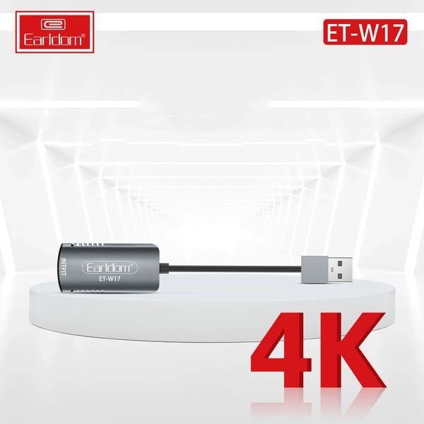 Bộ Chuyển USB Ra HDMI Earldom W17- USB/HDMI ( Hỗ trợ livestream ghi hình từ điện thoại, camera, PS4, XBOX vào máy tính)