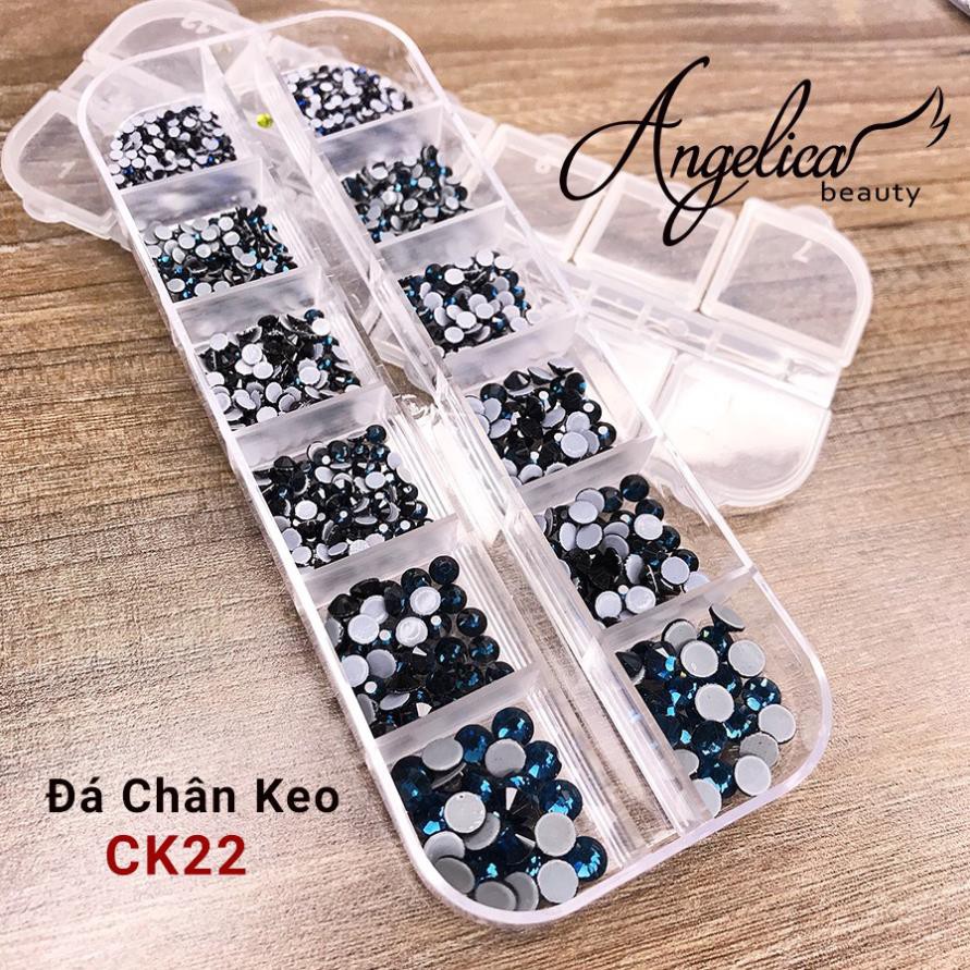 🐾ĐỒ NAIL🐾 Đá nail - CK22 - Đá chân keo khay mix size siêu sáng - siêu đẹp - siêu bền