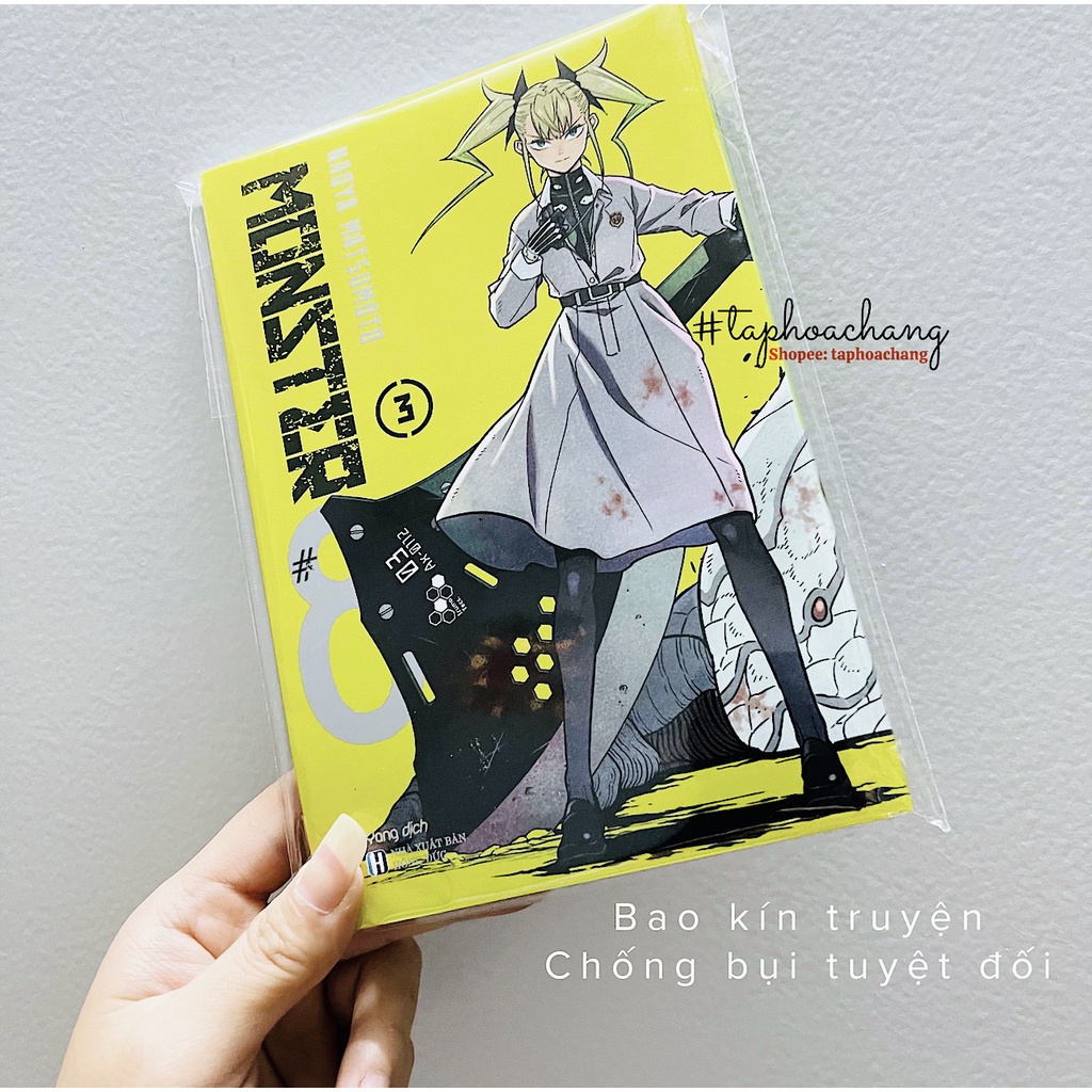 20 Túi bọc truyện tranh manga khổ 12*18cm có dán chống bụi - Túi đựng truyện tranh