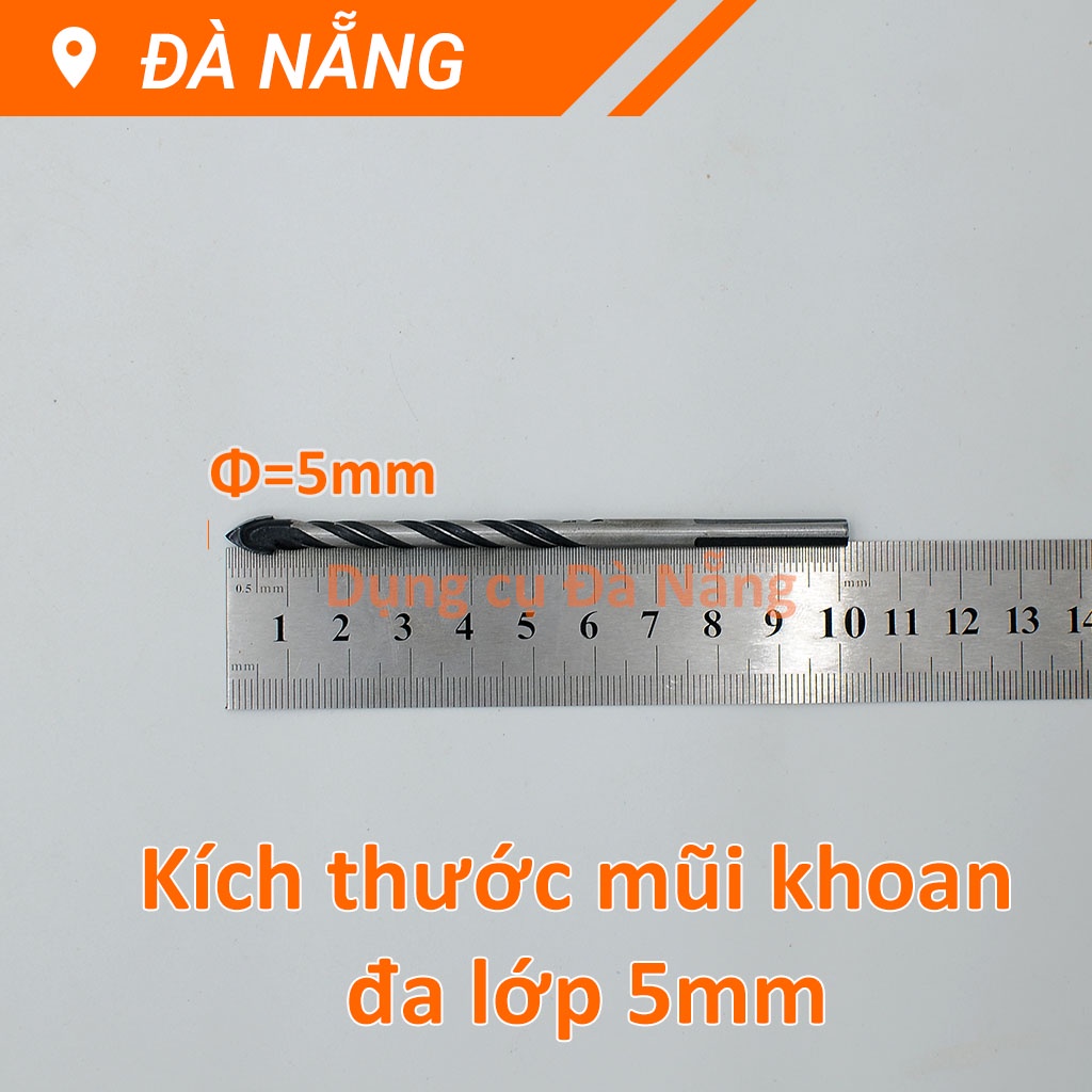 Mũi khoan đa lớp khoan kính, gạch men, sứ...- Lẻ