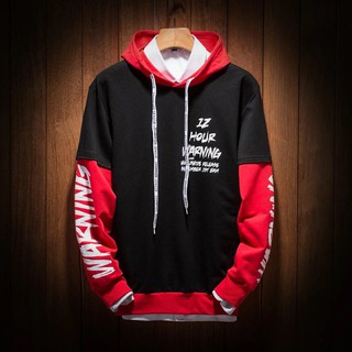 Áo khoác thun Thái Unisex phối nón in tay cực chất