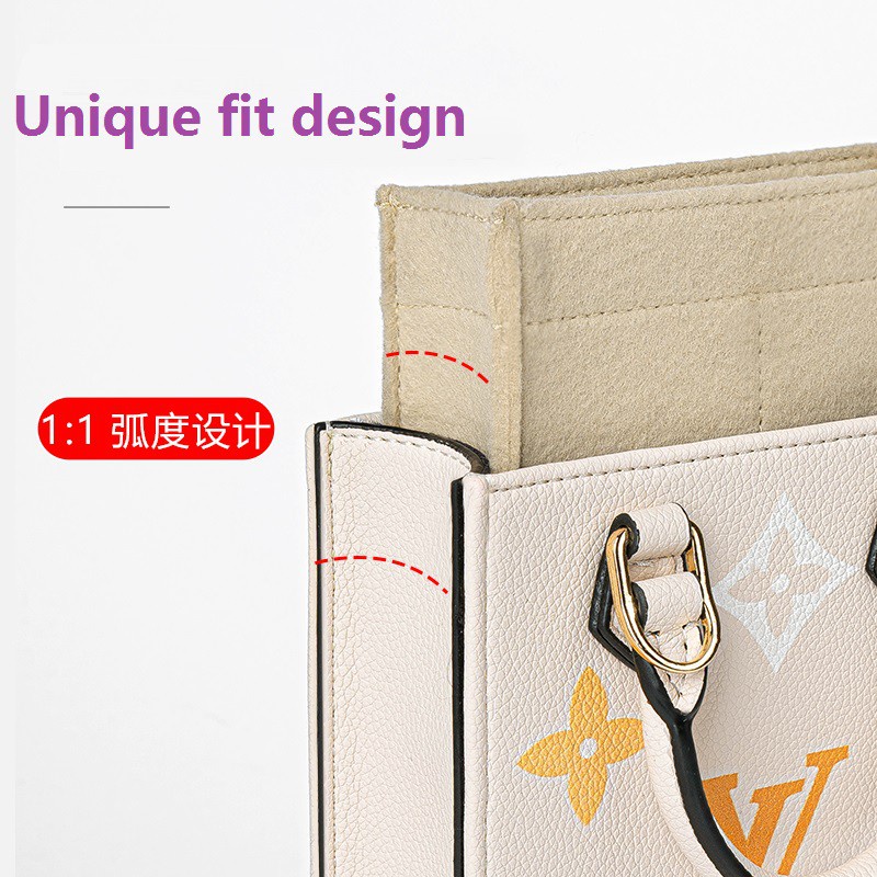 Túi trong túi phụ kiện túi cặp  lv petit sac plat  multi pocket bag organizer insert