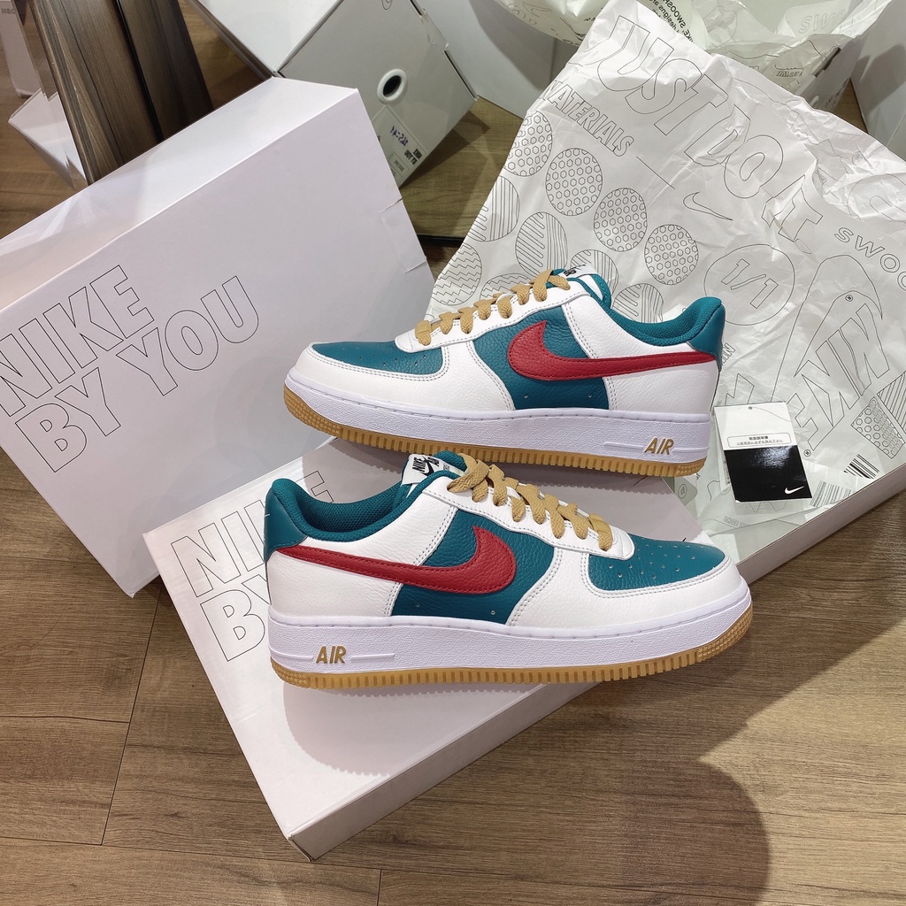 [CHÍNH HÃNG] Giày thể thao Sneaker N.I.K.E Air Force 1 By You CUSTOM màu Gucci 2022 - Code: D07417 - 991