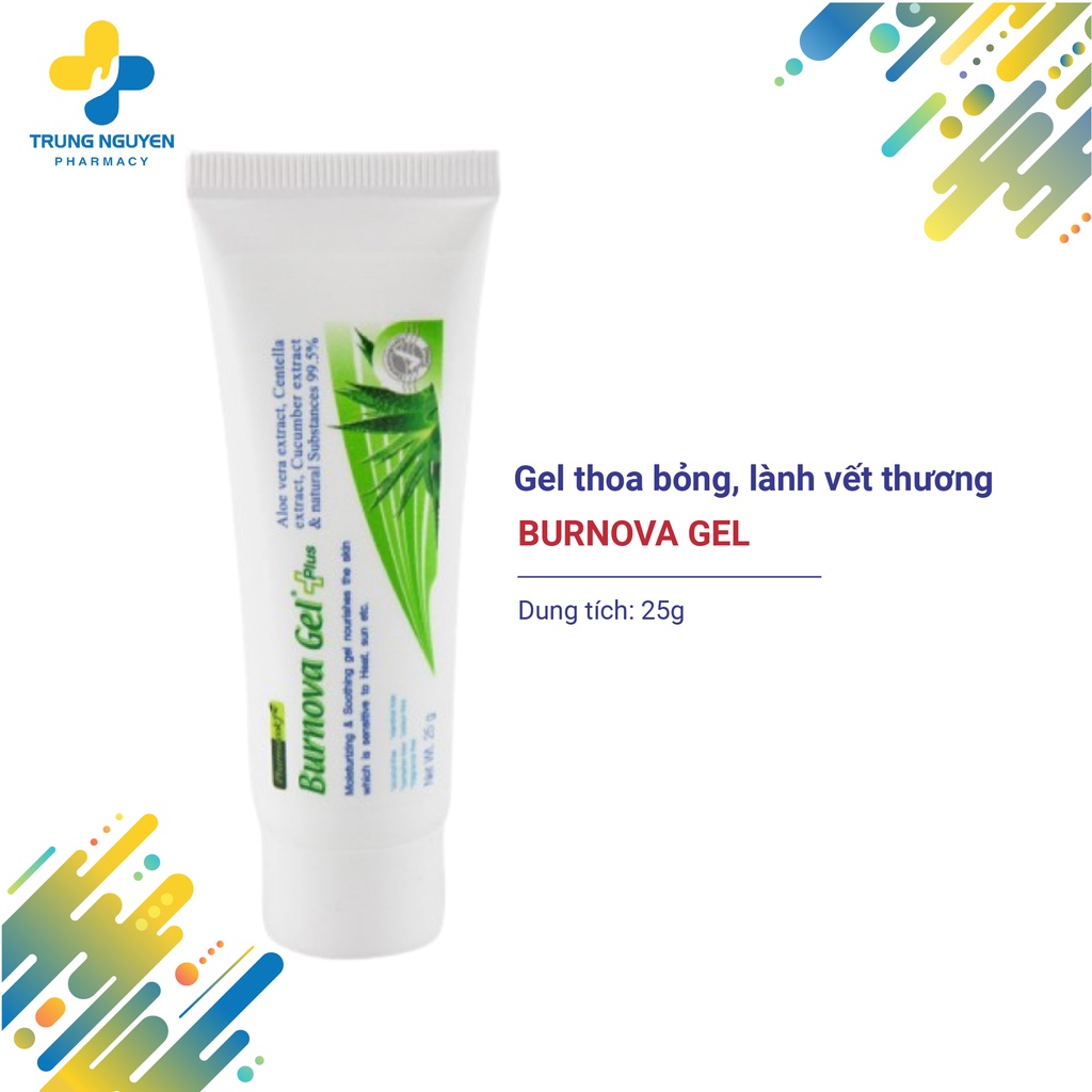 Gel Thoa Bỏng Làm Lành Vết Thương Mờ Sẹo BURNOVA PLUS Thái Lan 25g