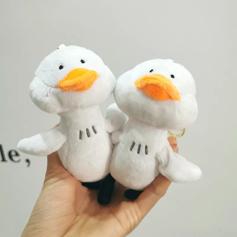 Móc khóa bông hình vịt Ducky treo bao túi xách kích thước 17cm