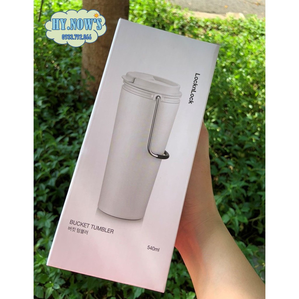 Ly Giữ Nhiệt Lock&Lock LHC4269 Bucket Tumbler 540ml Có Quai Cầm Tay Chắc Chắn- Mẫu mới 2021