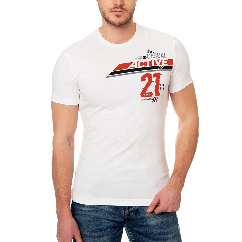 Áo thun ngắn tay HTFashion casual active stylish typography slogan