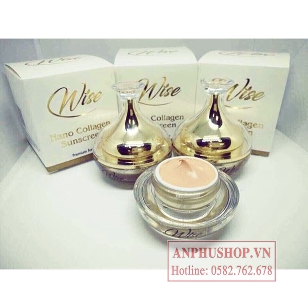 Kem dưỡng trắng da chống nắng Wise Nano Collagen Thái Lan - Hàng chính hãng