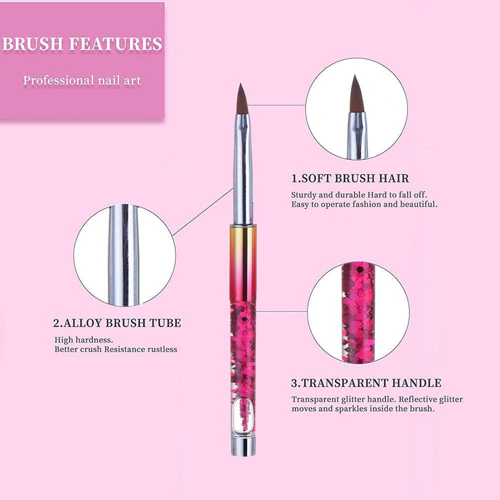 Cọ Vẽ Trang Trí Móng Tay Nghệ Thuật Bằng Acrylic Lấp Lánh