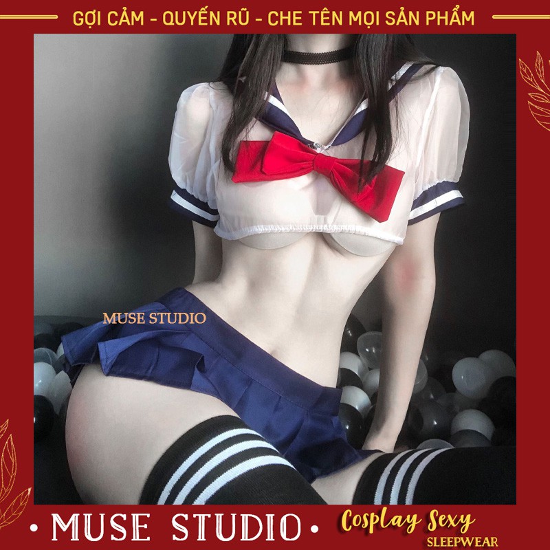 Đồ Ngủ Cosplay✨𝑯𝑨̀𝑵𝑮 𝑪𝑨𝑶 𝑪𝑨̂́𝑷✨ Bộ Cosplay Nữ Sinh Anime Sexy Gợi Cảm, Cosplay Học Sinh Quyến Rũ