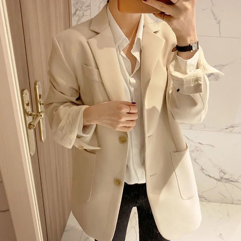 Áo khoác blazer thời trang mùa xuân thu Hàn Quốc  sành điệu cho nữ