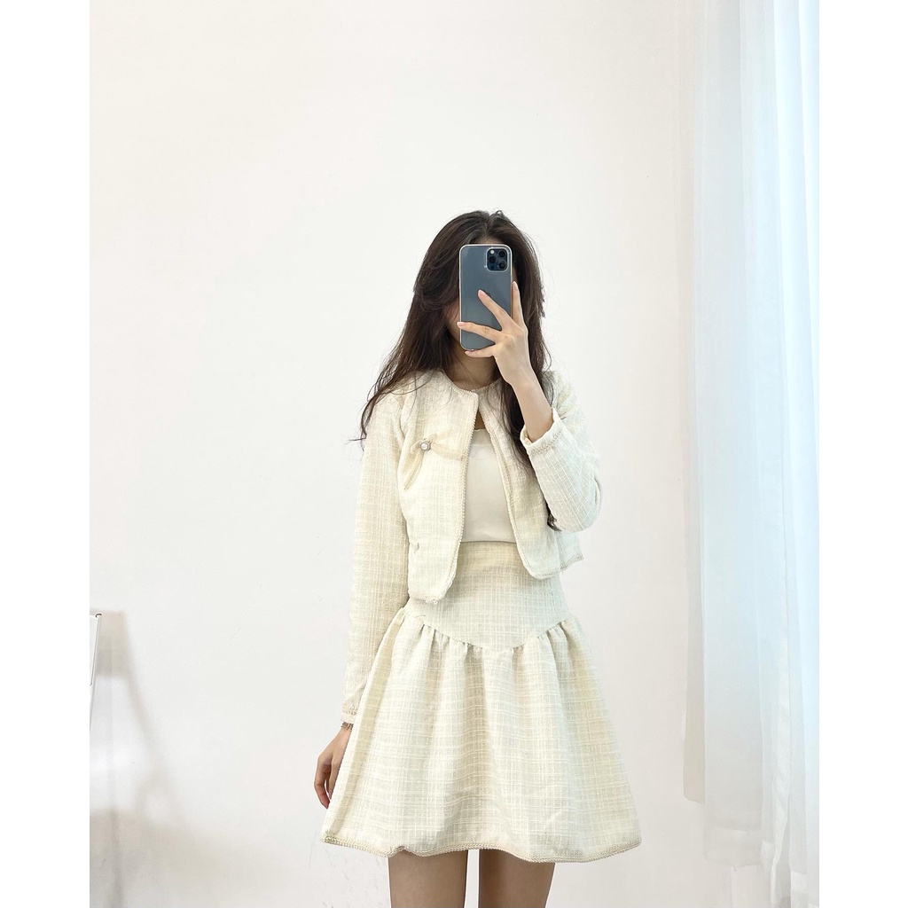 ( FREESHIP) Set dạ kim tuyến hàng quảng châu Miho house