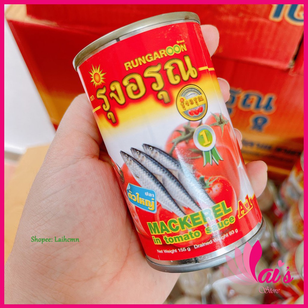 Combo 4 Hộp Cá hộp sốt cà Thái Lan Hi Chef từ cá mòi sốt cà chua tươi thơm cực ngon an toàn cho sức khỏe tiện dụng 155g