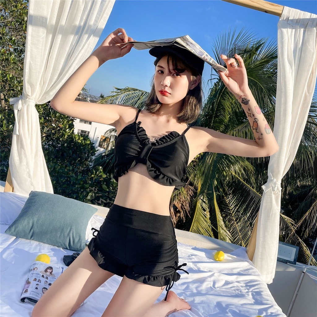 Bộ Đồ Bơi Ba Mảnh Tay Dài Che Phủ Bụng Chống Nắng Dành Cho Nữ 2021 | BigBuy360 - bigbuy360.vn