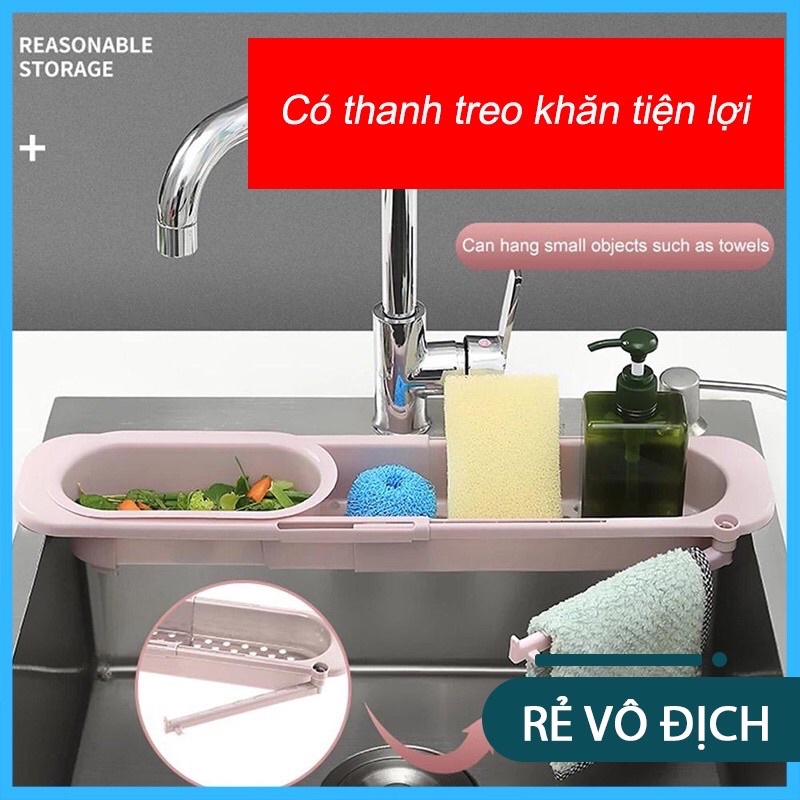 Kệ, Giá Để Đồ Rửa Bát, Rửa Chén Kèm Khay Lọc Rác Thông Minh
