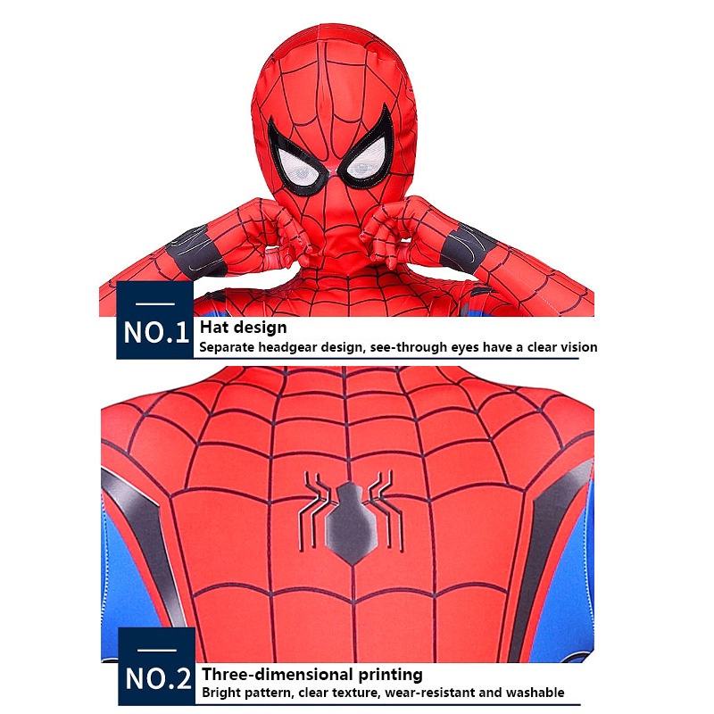 SUGE đồ Người Nhện cho bé trai Bộ trang phục hóa trang