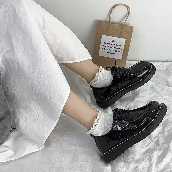 Giày đơn xinh xắn và tươi trẻ, giày trẻ em quai chéo đầu tròn, giày da nữ hàn quốc bản nhỏ | BigBuy360 - bigbuy360.vn