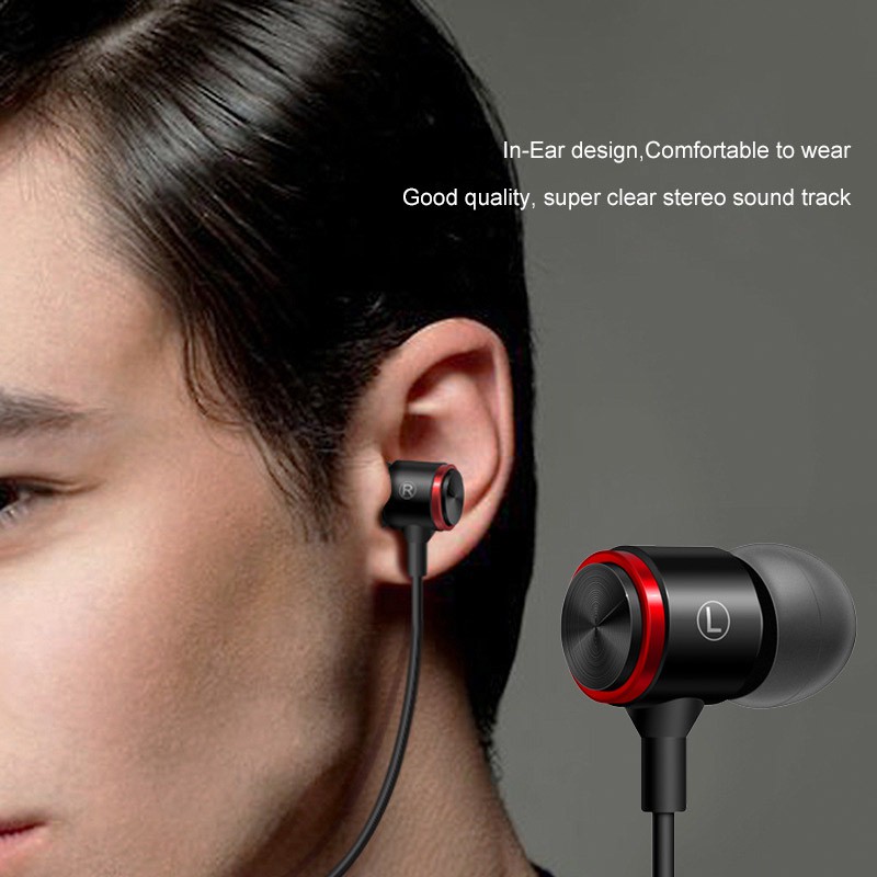 Tai nghe nhét tai thể thao siêu Bass 3.5mm có mic cho Xiaomi redmi note 7 Samsung iPhone