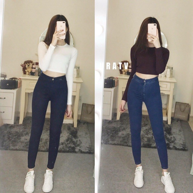 quần jean nữ chụp thật nhé 4 màu xinh đẹp 3522
