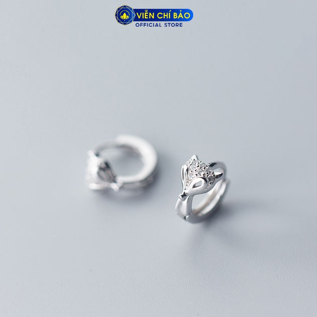 Bông tai bạc nữ Cửu Vỹ Thiên Hồ chất liệu bạc 925 thời trang phụ kiện trang sức nữ Viễn Chí Bảo B400715