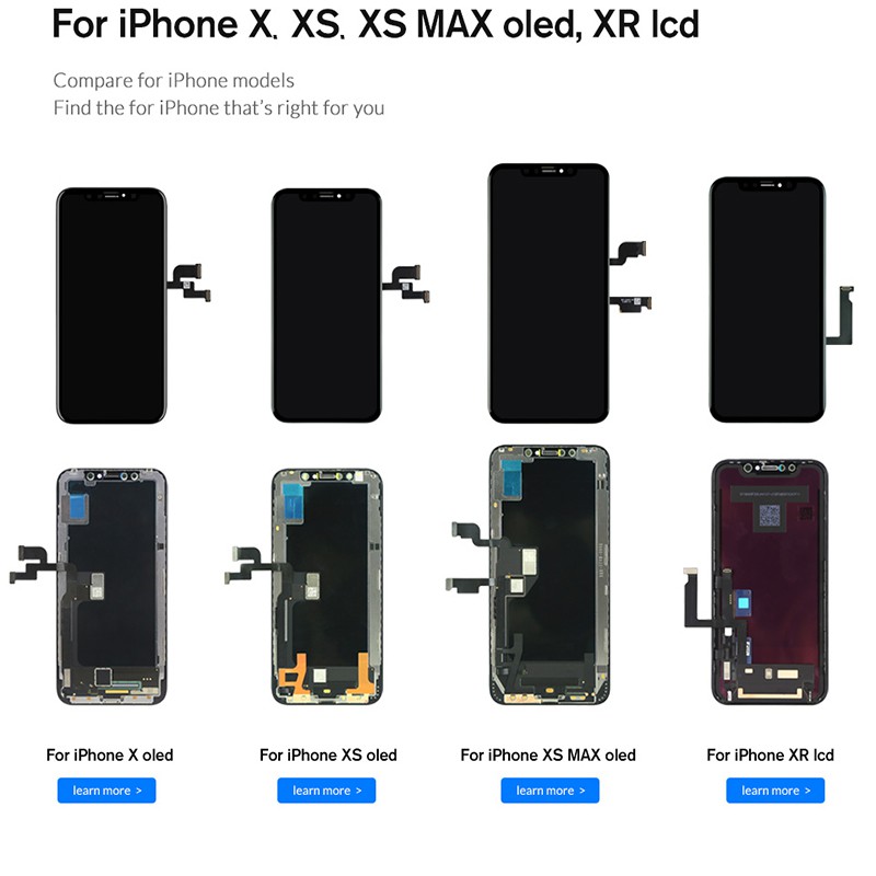 Màn Hình Cảm Ứng Lcd Aaa + + + Kính Cường Lực + Dụng Cụ Thay Thế Cho Iphone 6 7 8 6s Plus 4 4s 5 5c 5s Se 6 7 8 Plus