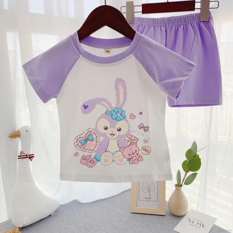 Set Áo Thun Tay Ngắn &amp; Quần Short Cho Bé Trai &amp; Gái