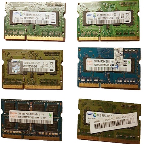 RAM Laptop 2G DDR3 cũ tháo máy Bus 1333 / Bus 10600s 8500s / (Ram Laptop PC3-2G cũ)