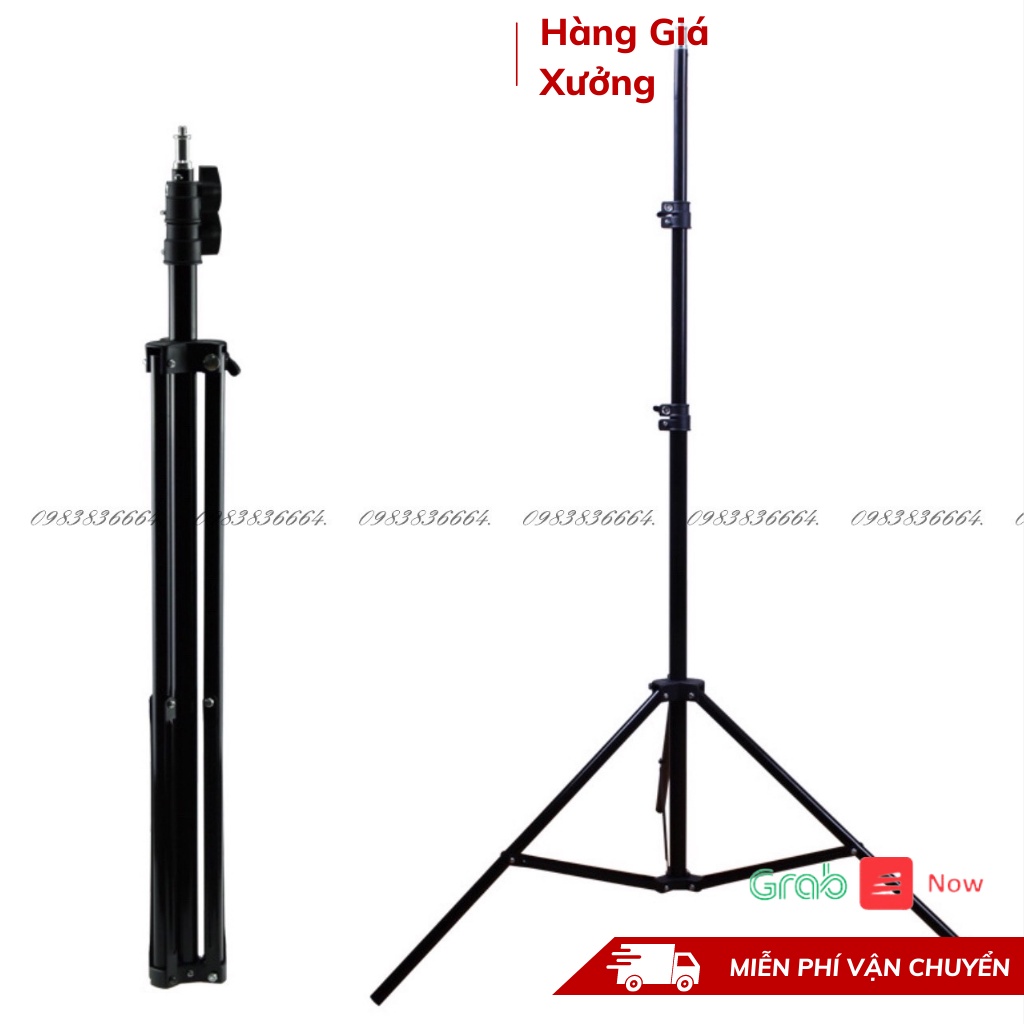 Chân tripod, chân linco cao cấp, chân đèn livestream, chân máy ảnh dài 2m1