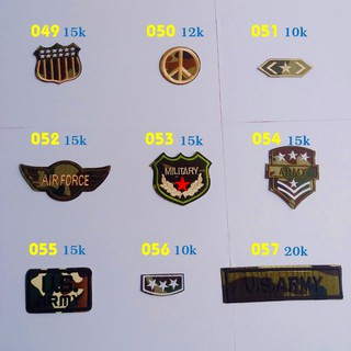 Sticker vải ủi quần áo, giày, ba lô, nón 049 - 057