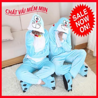 Bộ Đồ Doremon Liền Thân Hình Thú Size Cho Nam Và Nữ