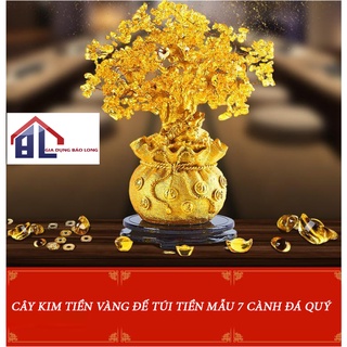 Cây kim tiền phát tài, lộc đế túi tiền 7 cành trang trí trong nhà ngày tết